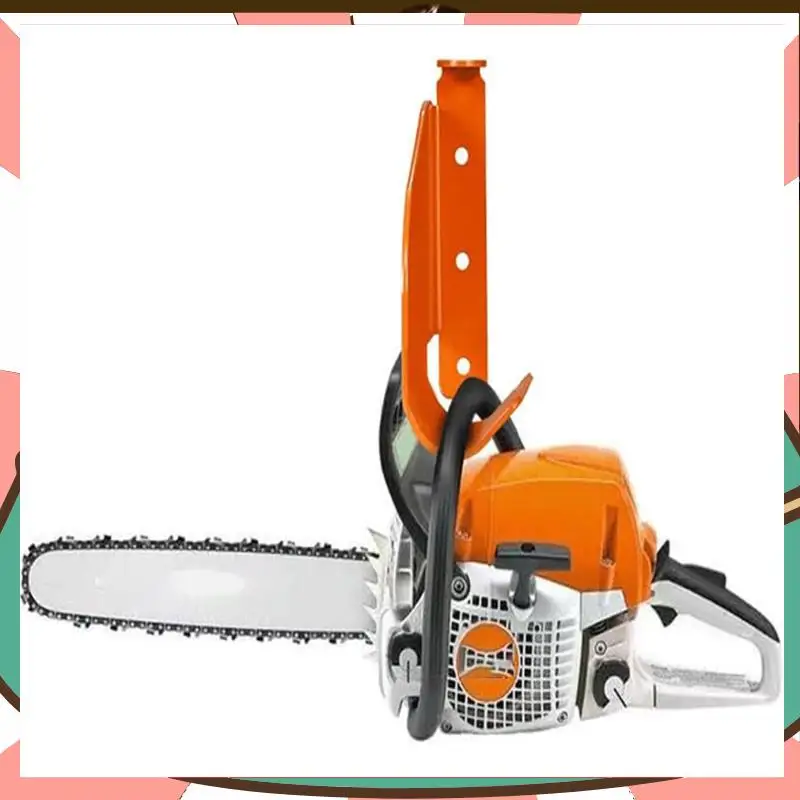 

Chainsaw Hanger Holder Heavy-Duty Steel Garage Organizer For Chainsaws Vertical Or Horizontal Mounting Space-Saving Storage-[A59