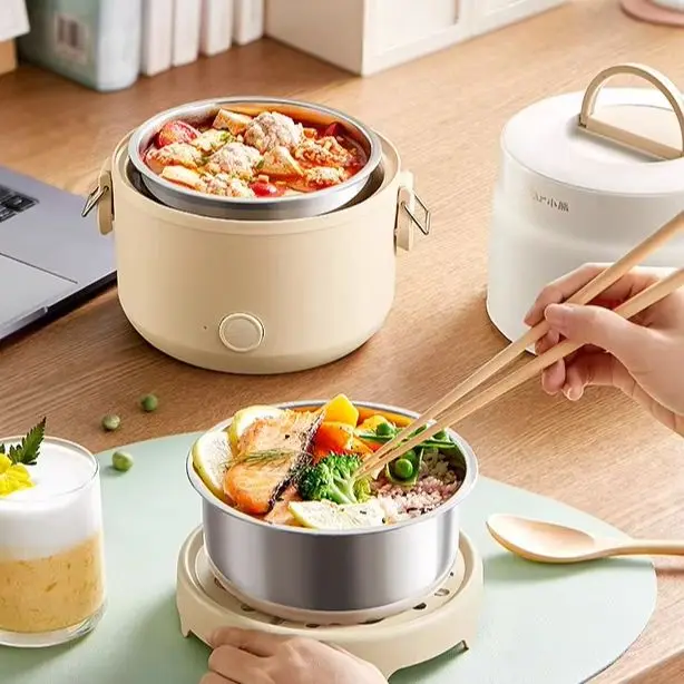 Bear heating lunch box, electric heating and insulation, office cooking, self-heating artifact, office worker cooking machine