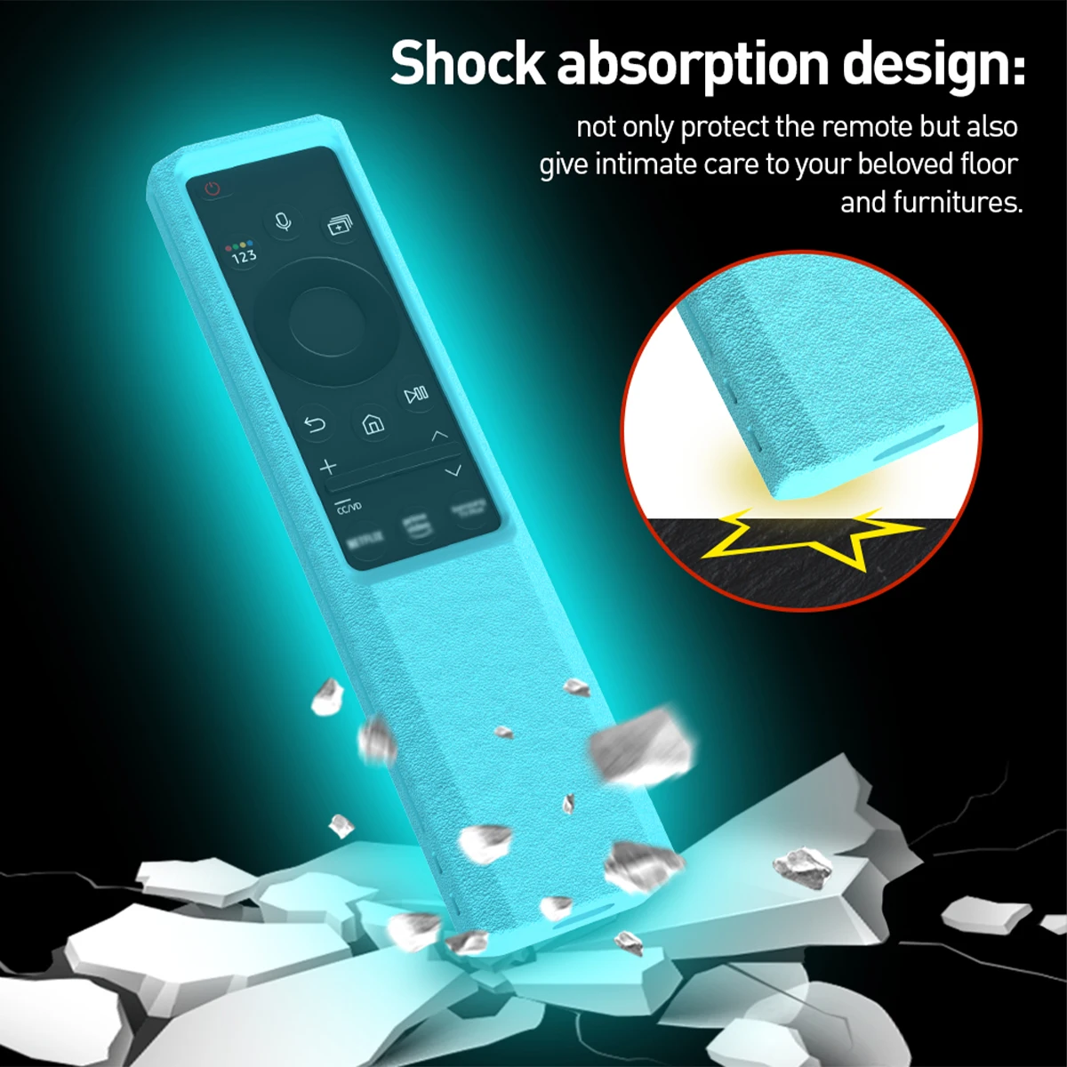 Cover per Samsung QLED Smart TV BN59-01364A custodia per telecomando intelligente a celle solari BN59-01365A AU8800 BN59-01311B BN59-01363C