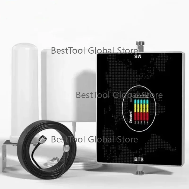 High Gain 70dBi 5-Band Signal Booster B20 800/900/1800/2100/2600MHz 2G 3G 4G Repeater for European Countries