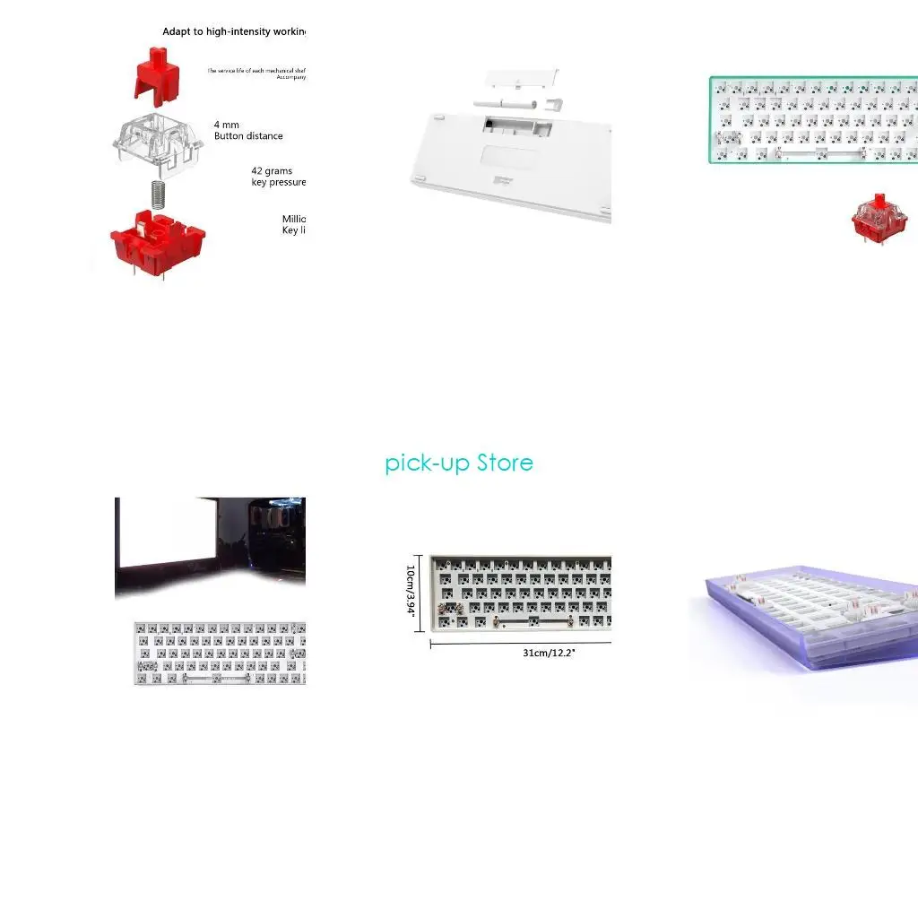 

Q5WA Wireless Keypad 2.4G Bluetooth-compatible5.0 Customized Mechanical Keyboard