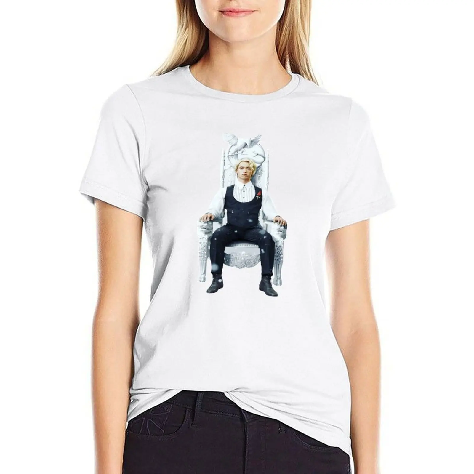 

Coriolanus Snow I can fix him hunger games T-shirt Short sleeve tee hippie clothes workout shirts for Women