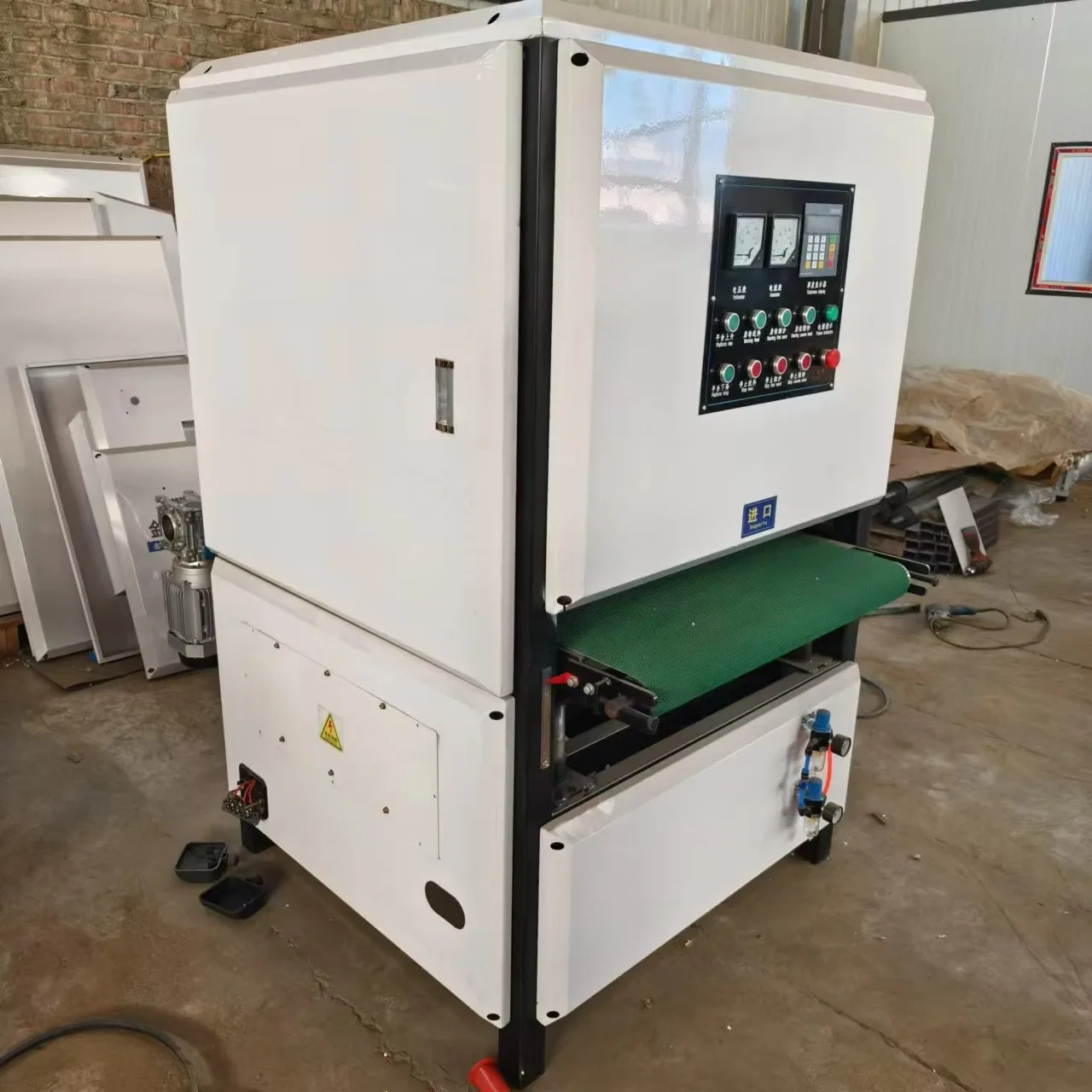 600mm Automatic Multifunctional Belt Polishing Machine Stainless Steel Desktop Derusting Deburring Machine Small Planes New