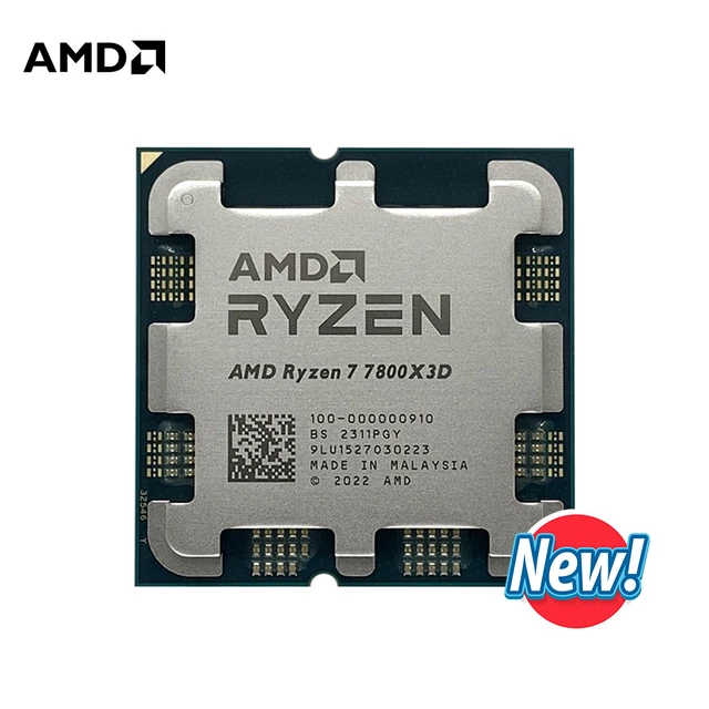 NEW AMD Ryzen 7 7800X3D 8-Core 16-Thread 120W AMD Radeon Graphics Desktop  Processor 100-100000910WOF Socket AM5 Without Cooler - AliExpress