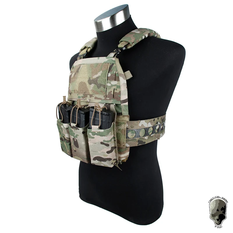 TMC FCV Five Airsoft Plate Carrier Tactical Vest w/ Mag Pouch 500D Nylon Hunting