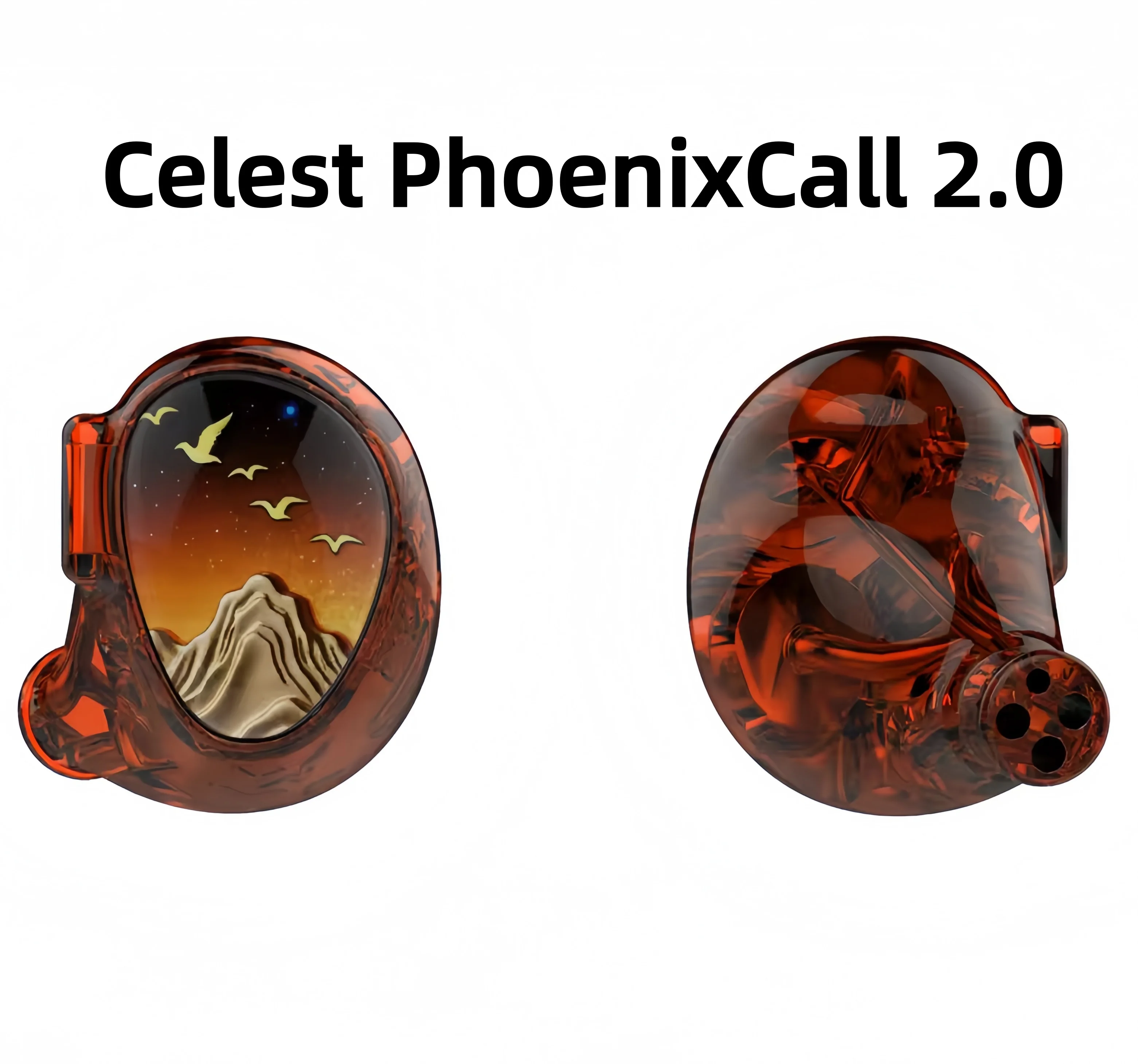 Celest PhoenixCall 2.0 Hybrid IEM 2DD +2BA +2FPD HiFi In-Ear Monitor Earphones 5N Silver-Plated Cable 3.5+4.4mm Interchangeable