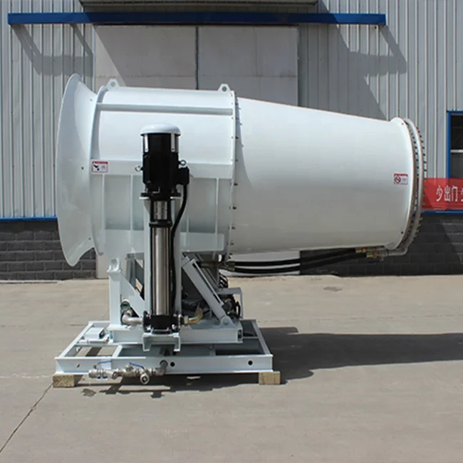 Machine de canon de brouillard de suppression de poussière de canon 120 mètres de brume d'eau à haute pression