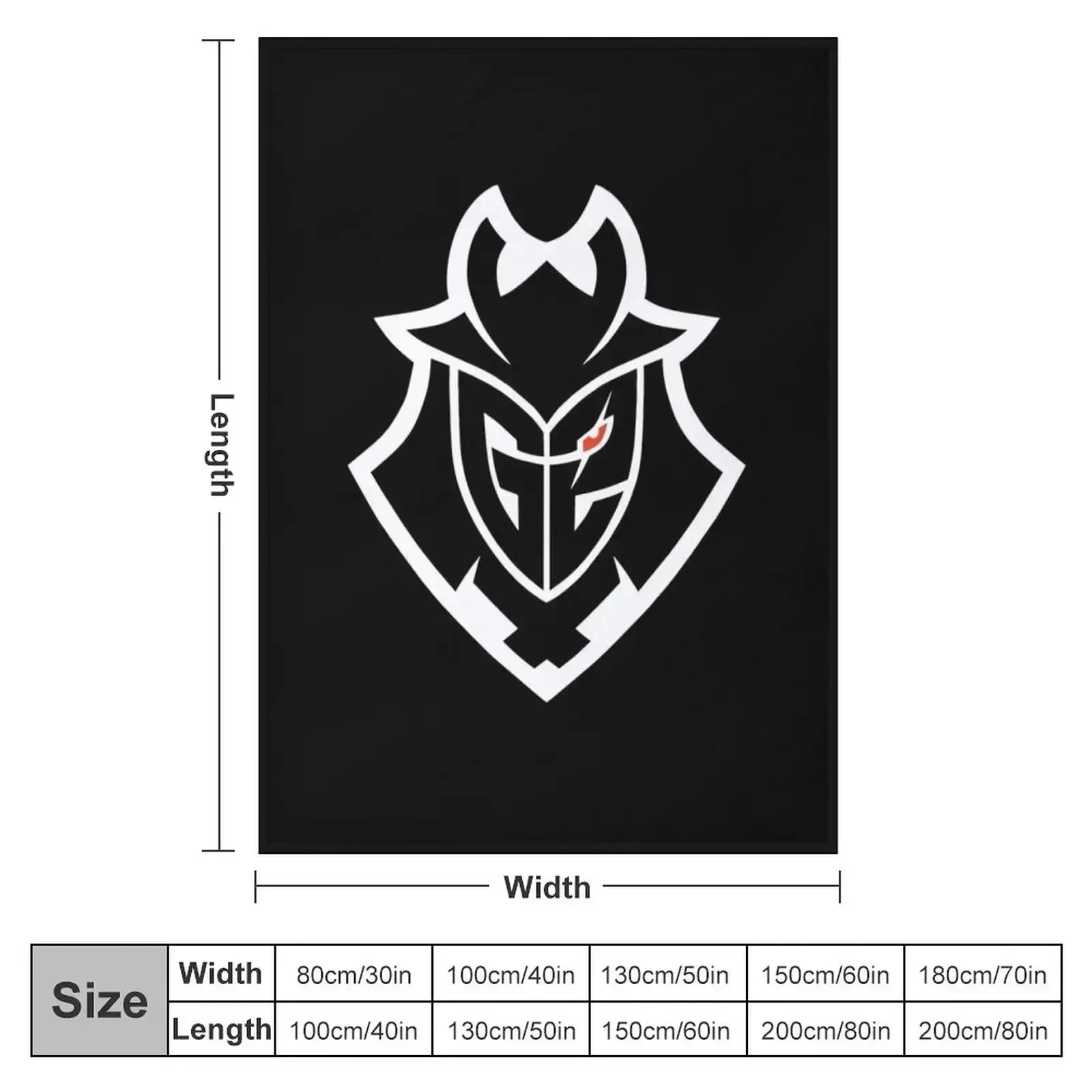 G2 team logo Throw Blanket couch cozy soft plush fuzzy picnic outdoor blanket