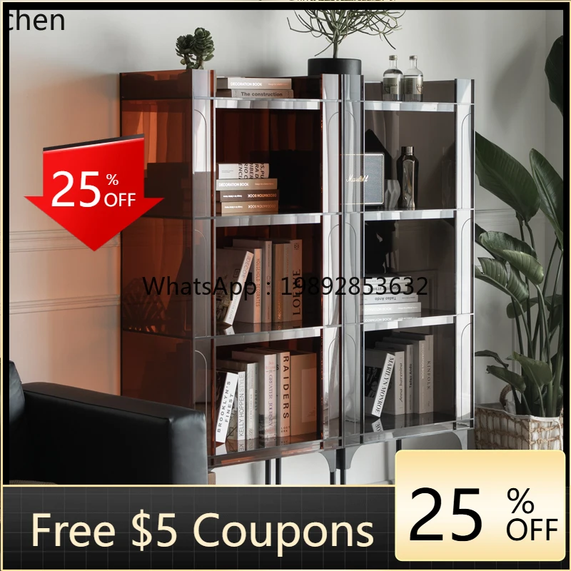 

antique bookshelf acrylic living room shelf floor Internet celebrity creative bookshelf