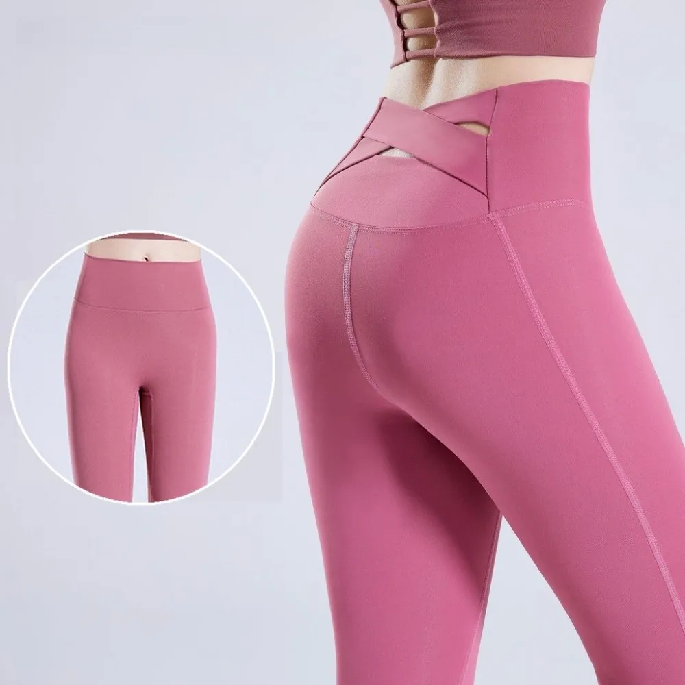 Shapewear Tight Hip Lift Yoga Pants Breathable Elastic Yoga Leggings Slimming Peach Butt Tummy Control Pilates Pants Sports