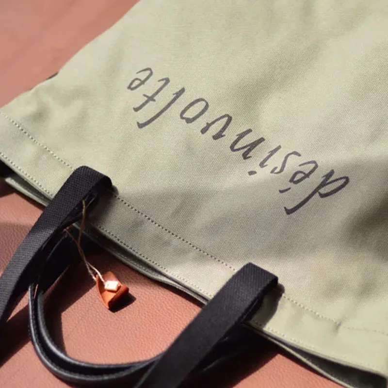 

AETOO Canvas bag, new large-capacity women's work handbag, summer versatile and simple single-shoulder bag, cloth bag, class com