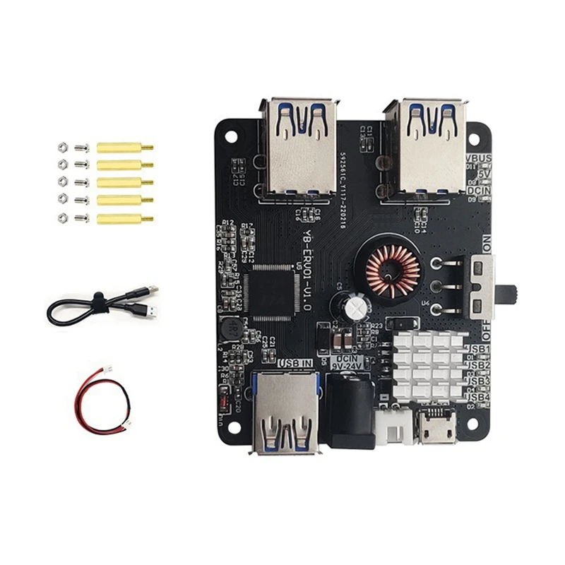 

Плата расширения USB3.0 HUB для Raspberry Pi JETSON NANO ROS Robot, плата расширения автомобиля, модуль разветвителя