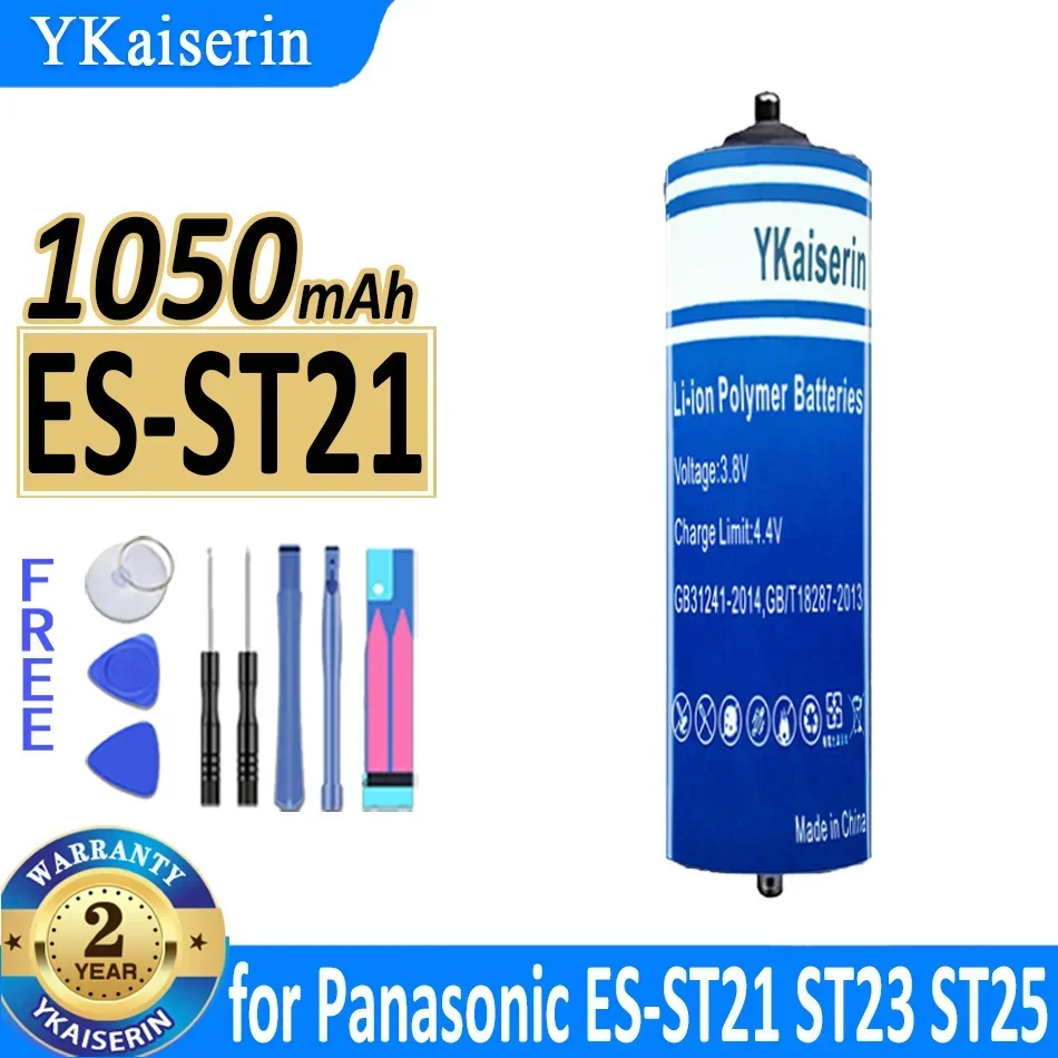 YKaiserin Battery 1050mAh for Panasonic ES-ST21 ST23 ST25 SE27 ST29 ST37 ST39 ES-GA21 GA20 GA40 ERT3