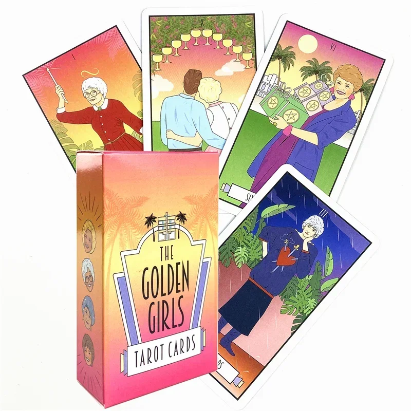 

The Golden Girls Tarot Cards Board Game Entertainment Creative Divination Deck With Full English PDF Guidebook For Child Adult