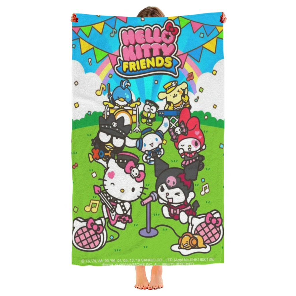 Cute Anime Sanrio Hello Kitty Kawaii Men Women Swim Trunks Quick Dry Beach Shorts Board Shorts Swimwear Bathing Suits