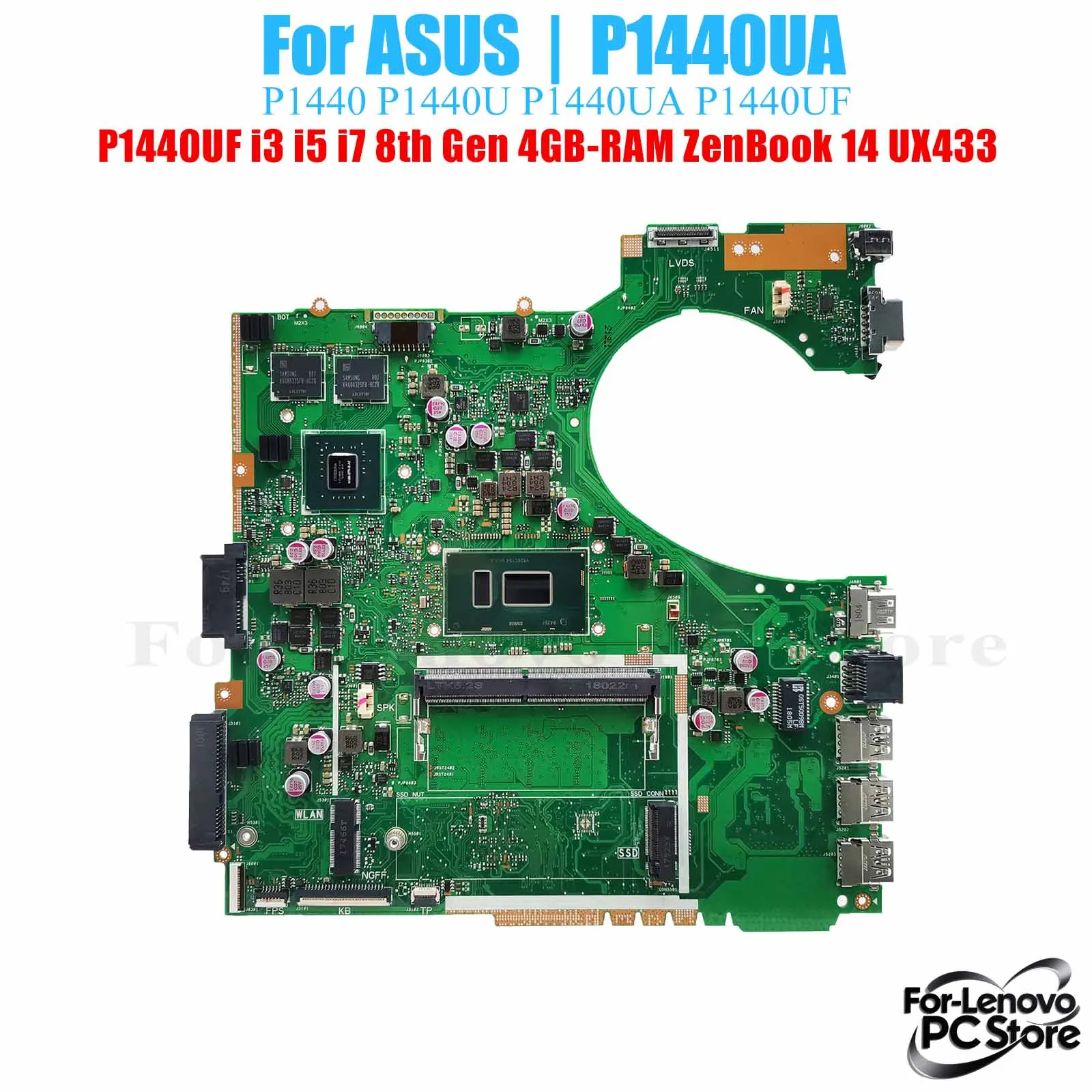 

P1440UA для ASUS ZenBook 14 UX 433 P1440UA P1440UB P1440UC P1440UD P1440UF материнская плата ноутбука