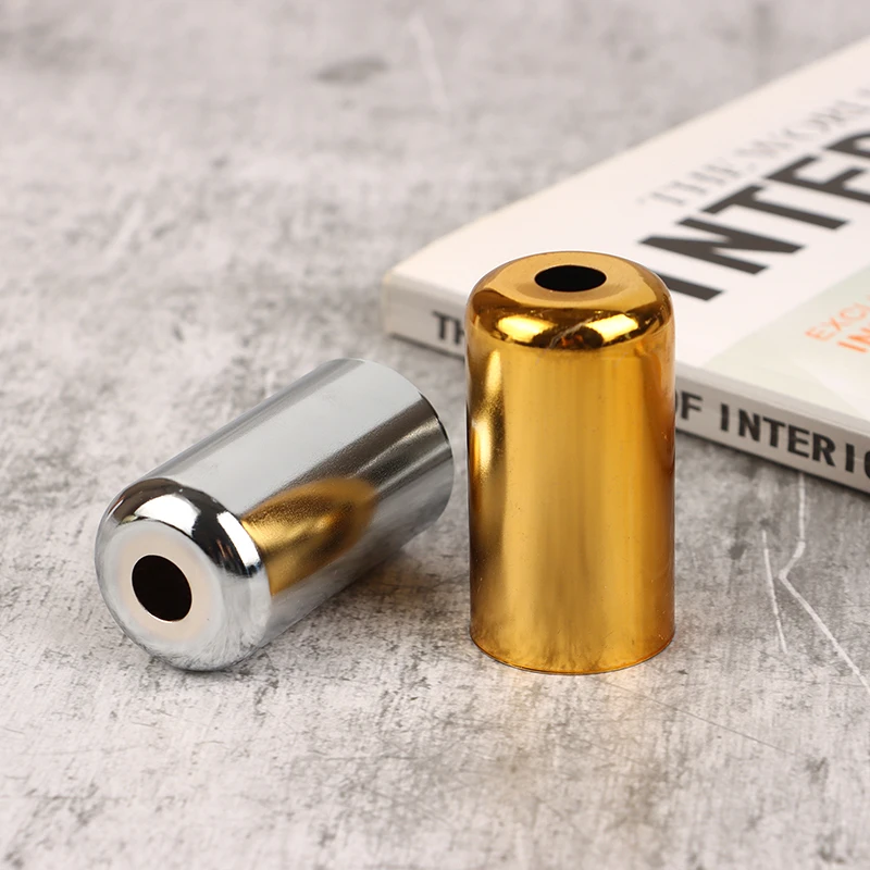 E14 Iron Lamp Socket Lampholder Cover Retro Metal Pendant Light LED Chandelier Lamp Base Lamp Cup Light Fittings