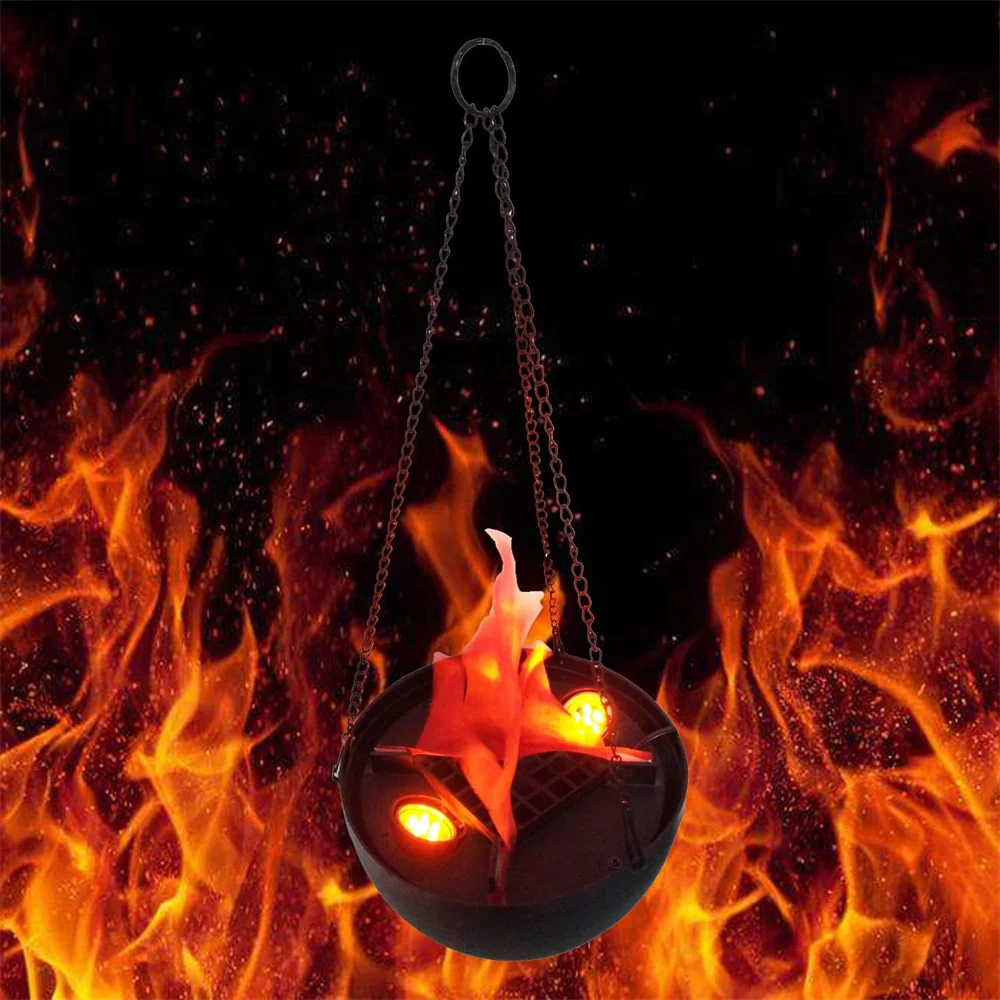 3D LED Fake Fire Lamp EU or US Plug Electric Artificial Campfire Realistic Simulated Prop Flame Lamp for Halloween,Christmas