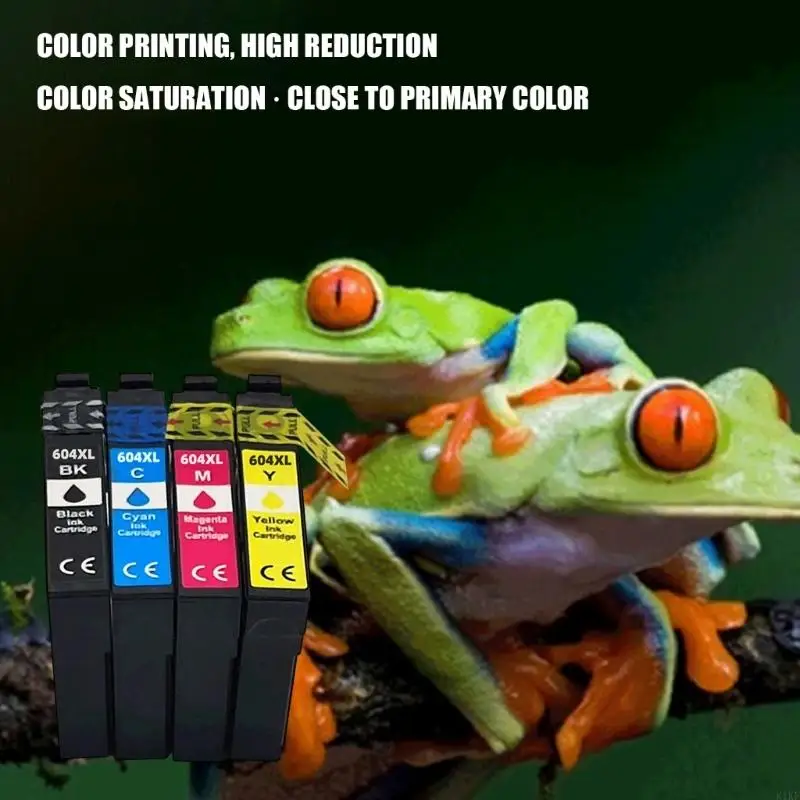 604XL Replacement Set, Four Refill Unit Printer Pack with Black Yellow and Two More Units for Document Study and Office K1KF
