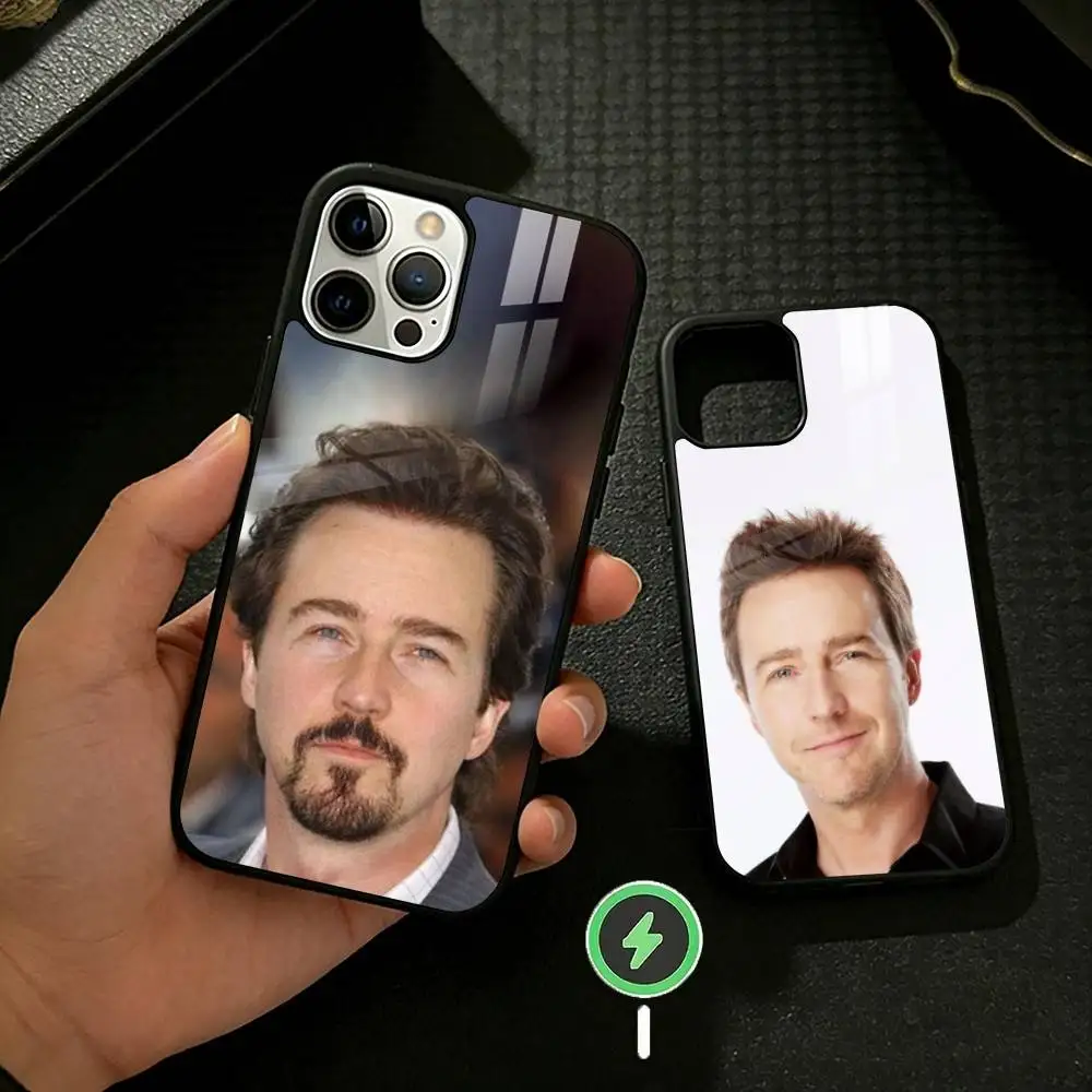 

Edward Norton Acclaimed Actor Phone Case For iPhone 17/16/15/14/13/12/Plus/Pro/Max for Magnetic Wireless Charging