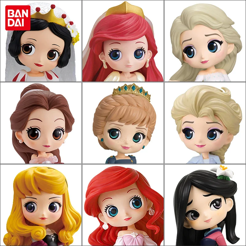 

Genuine Bandai Disney Princess Brand New Different Styles of Cute Cartoon Anime Characters Ariel Alecia Beth Kids Brinquedos