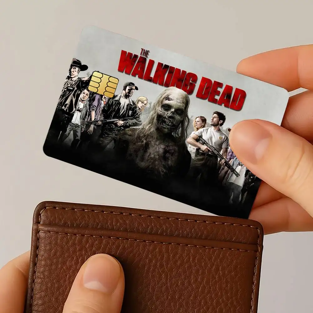 TV Show The Walking Dead Credit Card Stickers Skin for Bank Debit Decorative Protection 4PCS Anti-scratch Waterproof