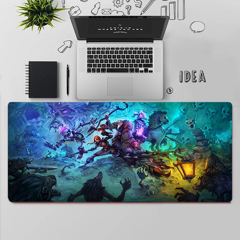 Tibia Gaming Mouse Pad Large Mouse Pad PC Gamer Computer Mouse Mat Big Mousepad XXL Silicone Carpet Keyboard Desk Mat Mause Pad