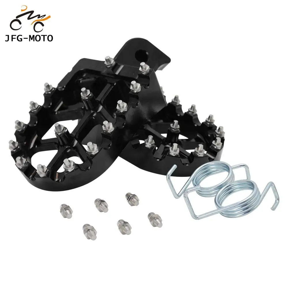 For ZongShen Kayo YAMAHA HONDA KAWASAKI T2 T4 XR CR CRF KLX PW TTR TW 50 70 80 90 Motorcycle CNC Footpegs Foot Pegs Rests Pedals