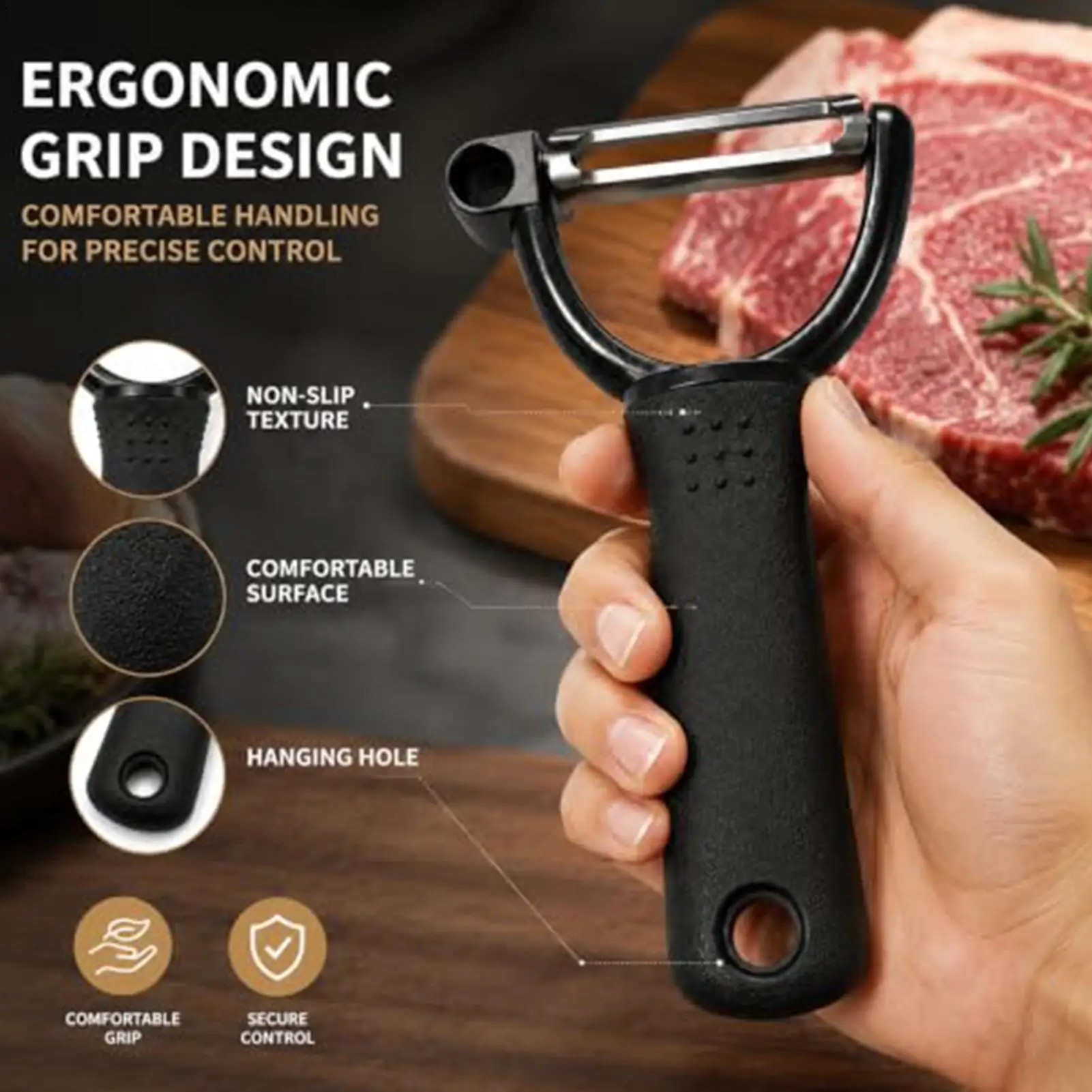 Meat Fat Trimmer Handheld Beef and Pork Slicer Meat Fat Trimmer Beef Slicer Fat Cooking Barbecue Tool Kitchen Cooking Tool