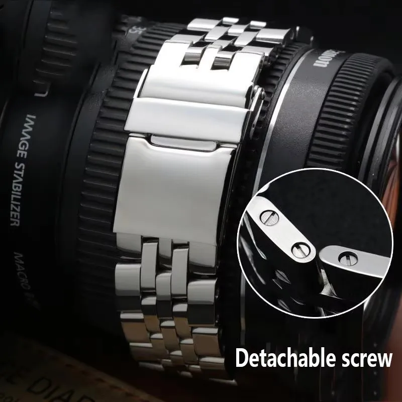Stainless Steel Watchband 20mm 22mm 24mm Bracelet For Breitling Watch For AVENGER NAVITIMER SUPEROCEAN Watch straps