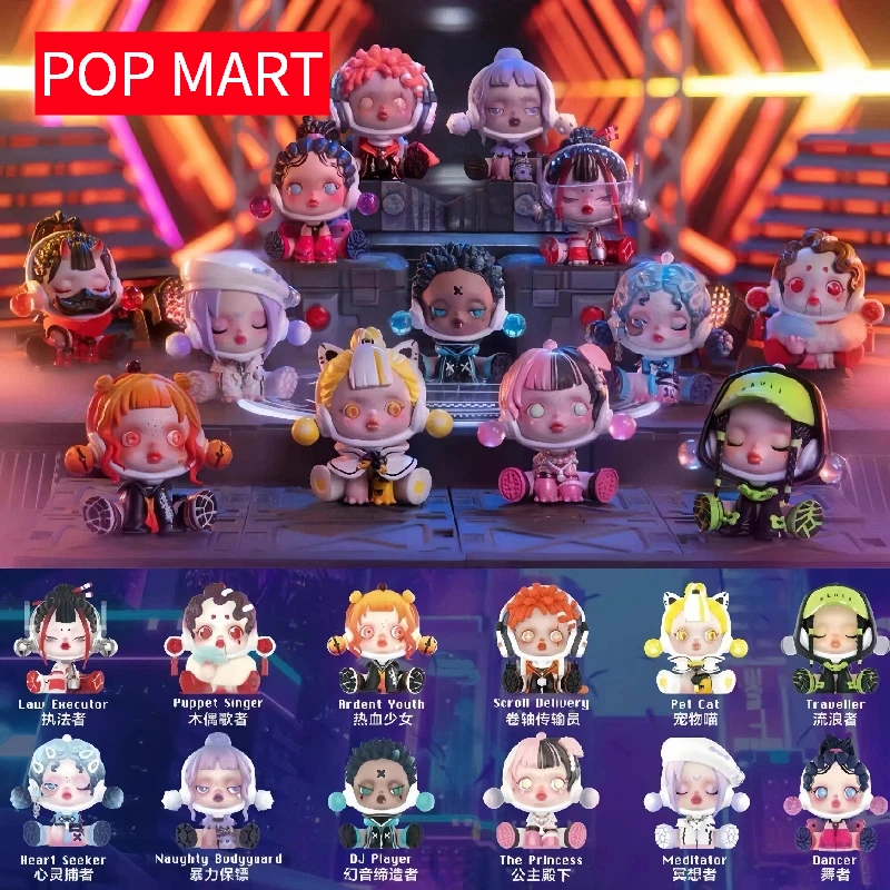 

Genuine POPMART SKULLPANDA City Of Night Series Blind Box Guess Bay Creative Decor Kawaii Doll Mystery Box Cute Trendy Kid Gift