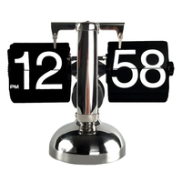 Vintage Flip Page Clock Automatic Page Turning Quartz Time Clocks Decor for Home living room Office Desktop Decoration Home Deco