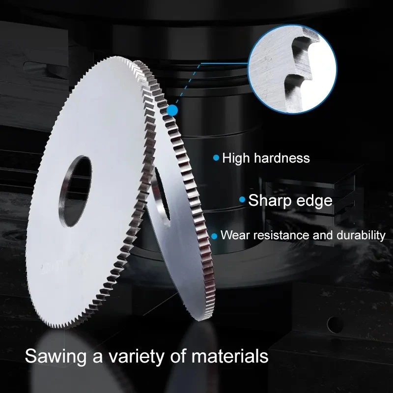 Imagem -03 - Cortar e Entalhar a Lâmina de Serra Aço do Hss Disco Circular do Corte Máquina de Corte do Cnc Aço do Metal Ferramenta de Corte do Pvc 75 mm 80 mm 100 mm