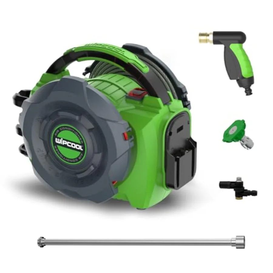 

Портативная беспроводная машина для очистки спиральных трубок систем ОВКВ, 18В, литий-ионная, 80Вт, электрическая мойка высокого давления, струйный очиститель, расход 4л/мин, 3-5/7-10