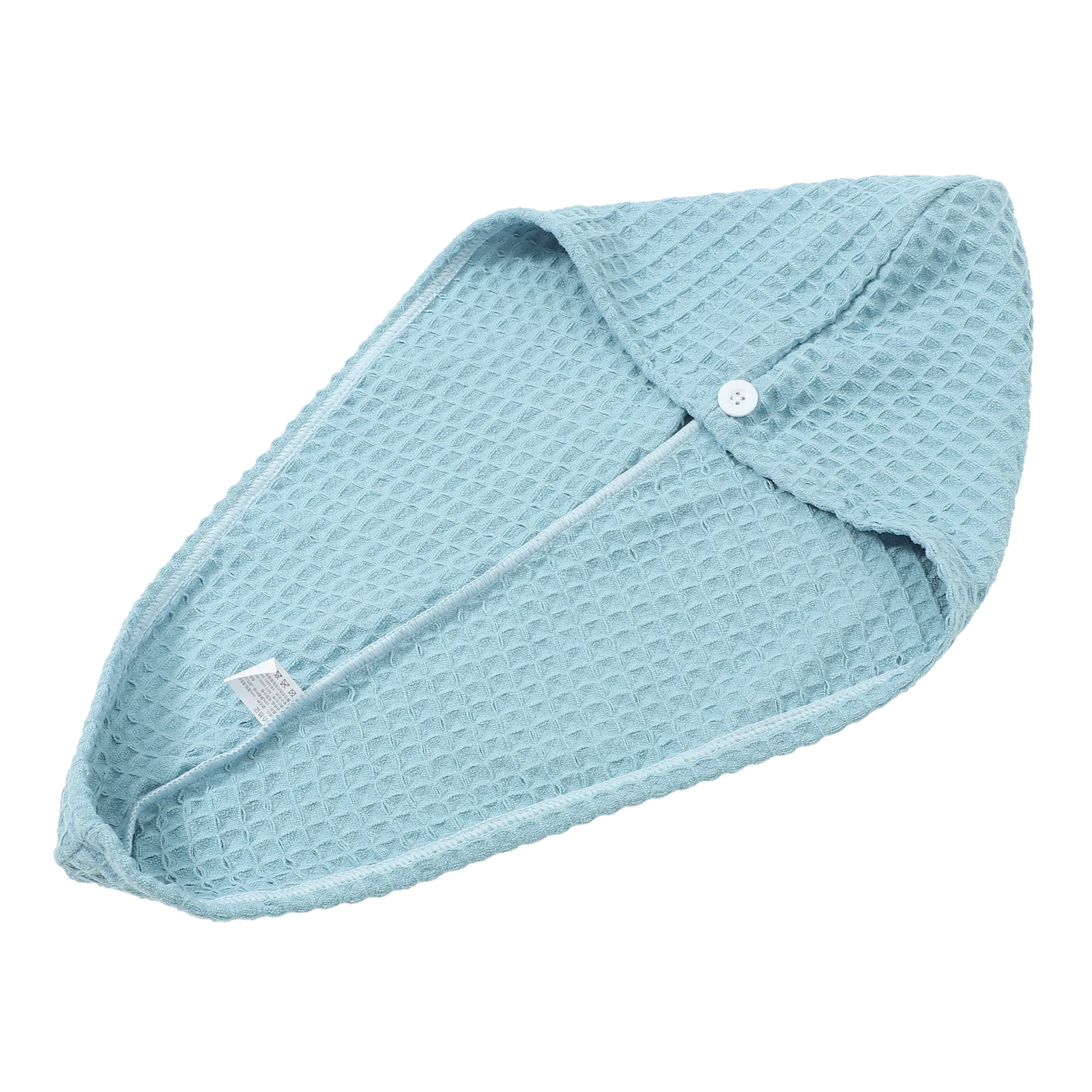

Dry Hair Cap Blue Quick Drying Shower Towel Women Hair Turban Fiber Absorbent Bath Accessories Large Size Soft