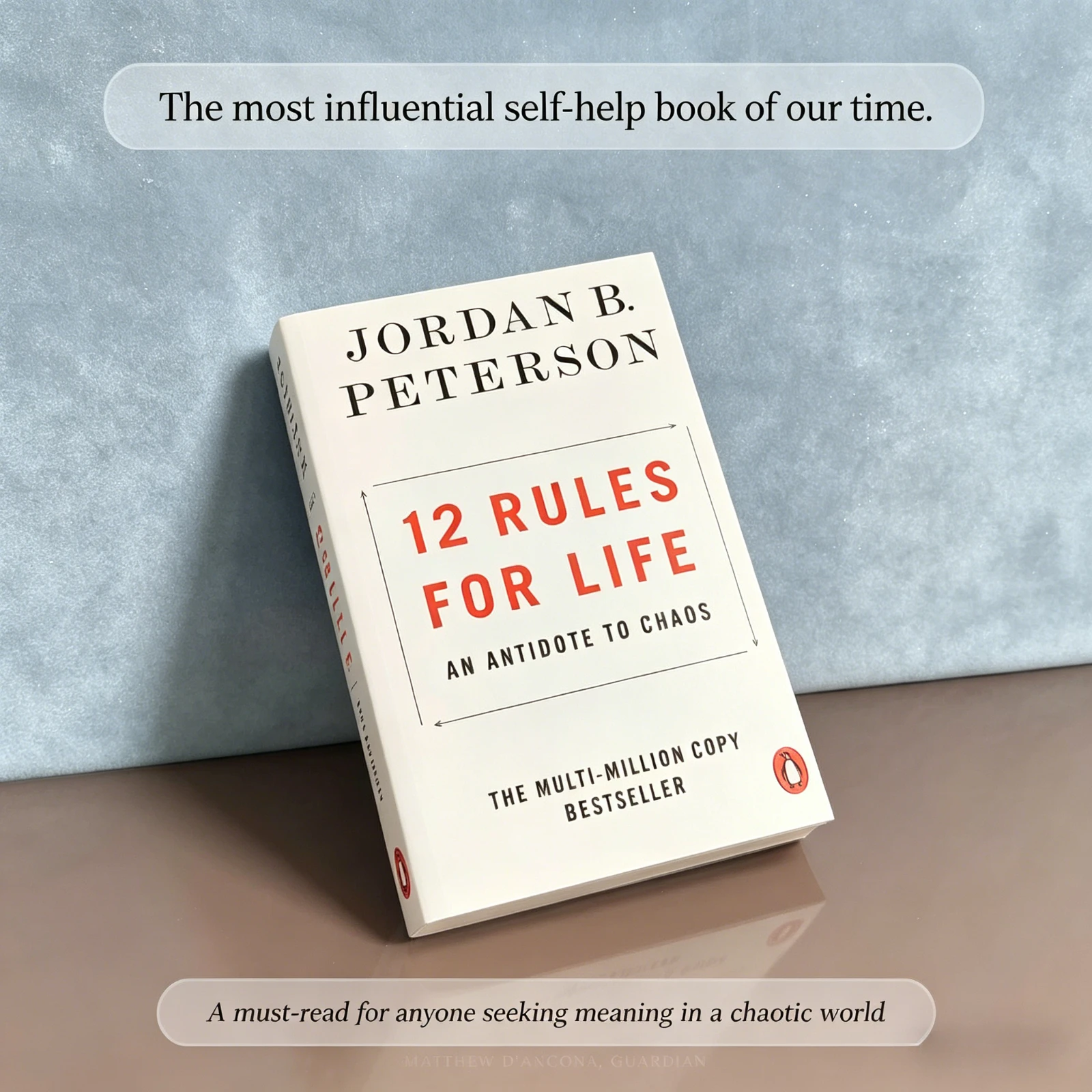 

12 Rules for Life By Jordan B. Peterson Self Help Book Personal Growth Life Philosophy Guide