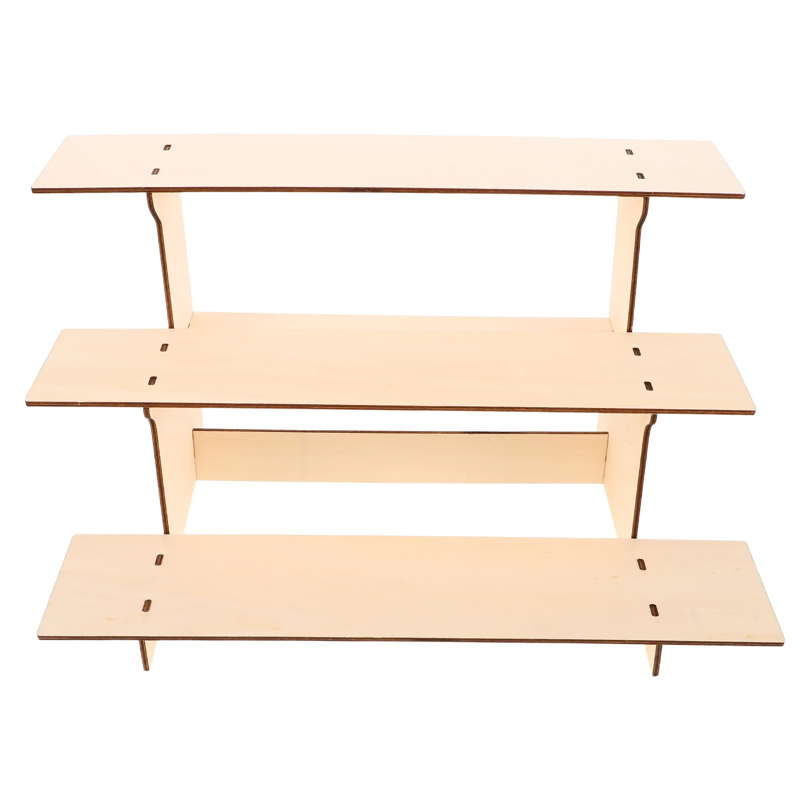 

Wood Jewelry Display Stand Portable Natural Finish Elegant Organizer Jewelry Holder Necklace Earring Storage Rack