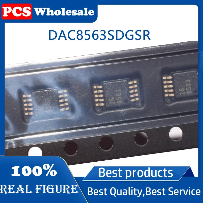 Цифровой аналоговый конвертер DAC8563SDGSR Silkscreen 8563 VSVOP-10 16 бит DAC SPI DSP, 1 шт.