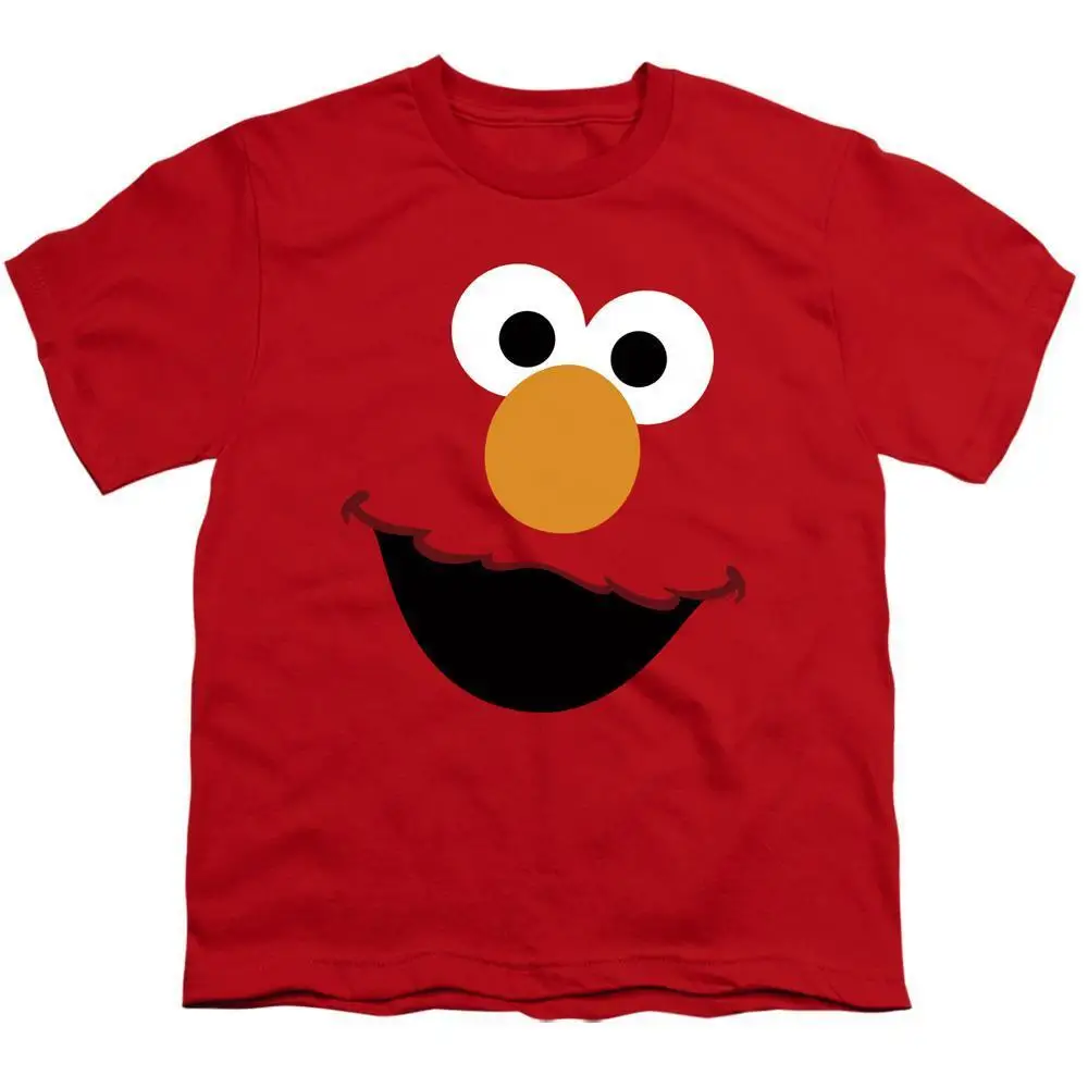 Ki T-shirt Elmo Face Top Tee 3-8 Years Offial