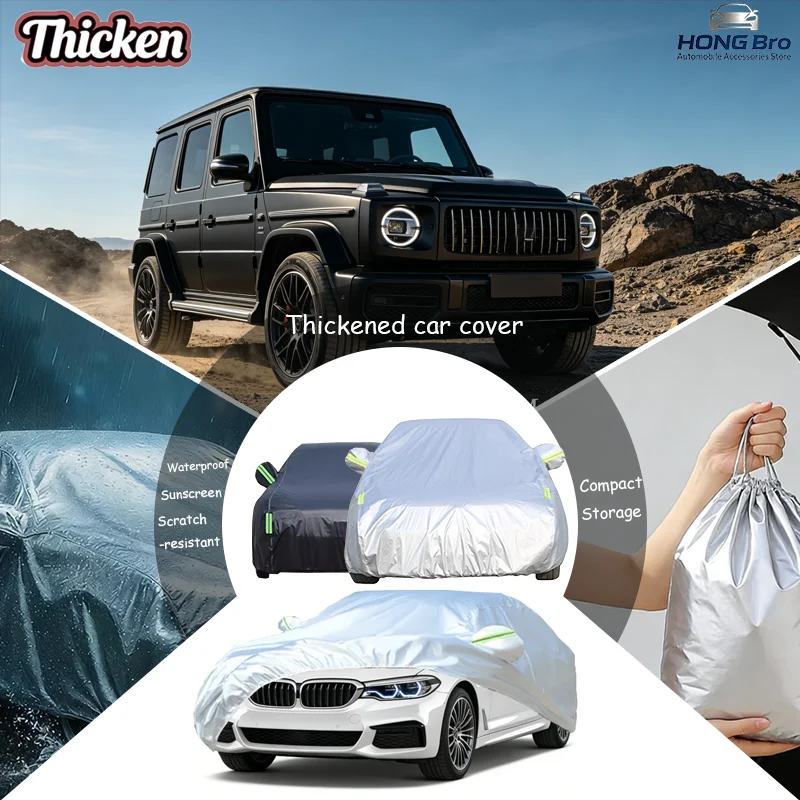 For Mercedes Benz G-Class 500 550 650 2004-2024 Windproof Car Cover Outdoor Rainproof, Hail Resistant, Dustproof Auto Cover
