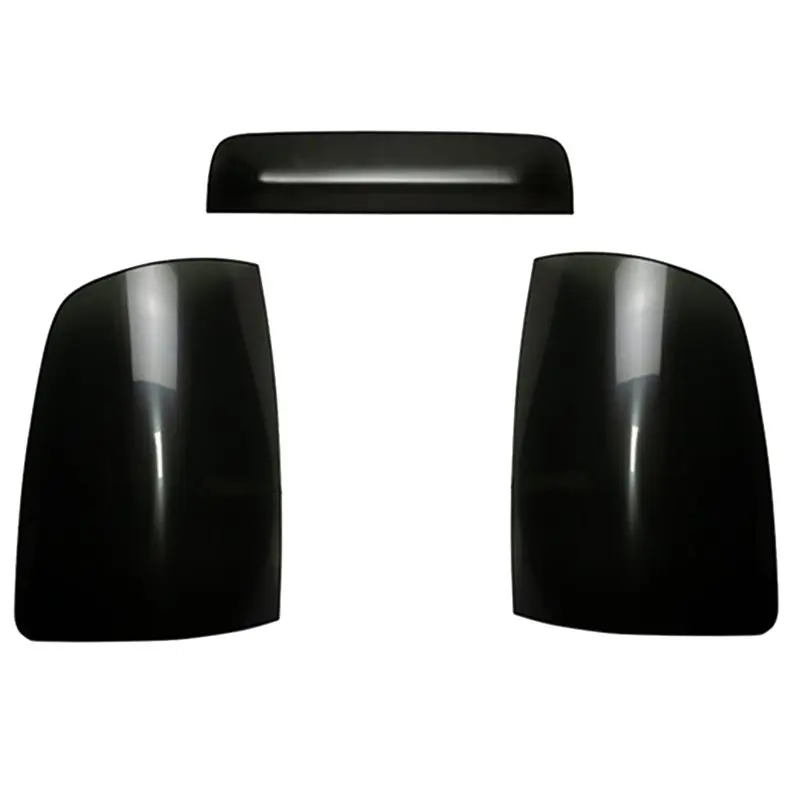 For Dodge Ram 1500 2500 2009-2018 3 Pieces Tail Light Taillight Cover+ Brake Light Cover Smoked Black Decorative Cover