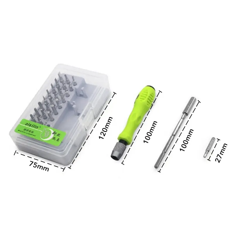 Imagem -06 - Ferramenta de Reparo 32 em Conjunto de Chave de Fenda de Precisão Mini Kit de Bits de Chave de Fenda Magnética Telefone Móvel Ipad Câmera Manutenção Cazaviti