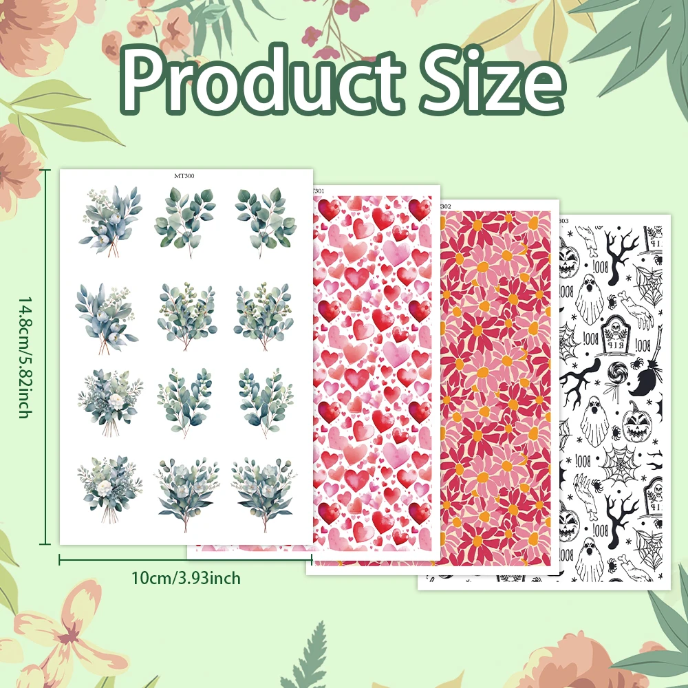 Polymer Clay Watercolor Transfer Paper Engraving Printing Model Decorative Paper DIY Earring Ceramic Craft Pottery Making Tools