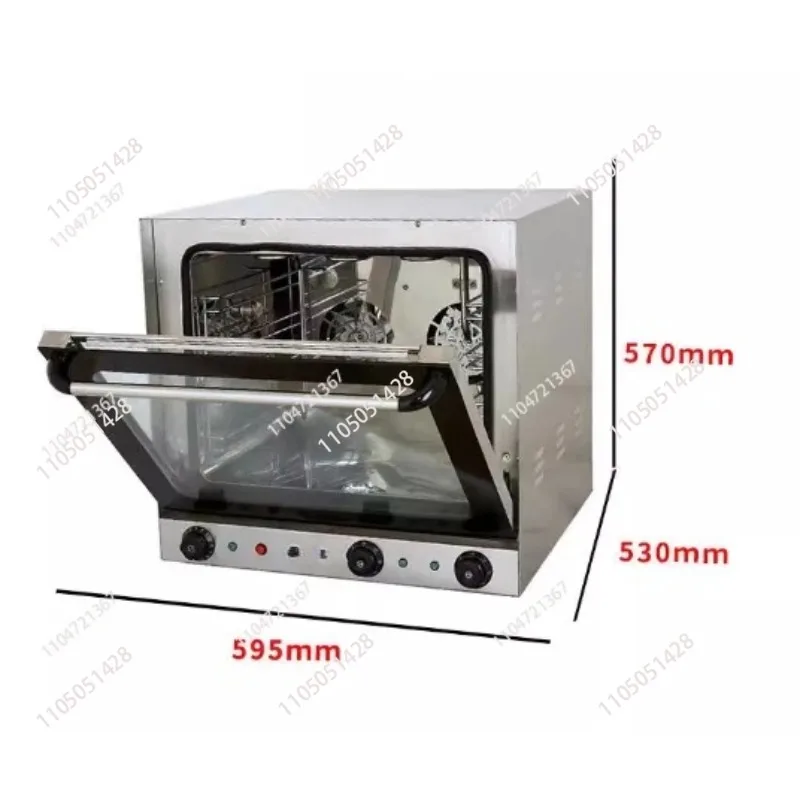 Commercial 4 Trays Ovens Bakery Equipment Electric Convection Oven With Steam Function  EB-4A