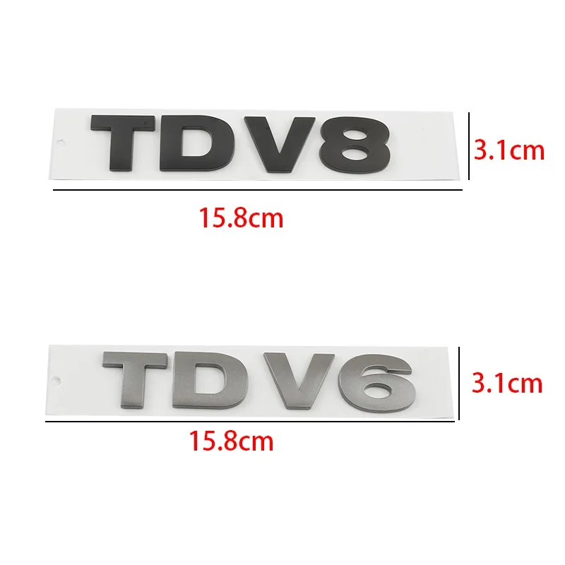 سيارة ثلاثية الأبعاد ABS TDV6 TDV8 الجذع الحاجز شعار شارة شعار الشارات ملصق لاند روفر رينج روفر سبورت HSE ديسكفري اكسسوارات #2