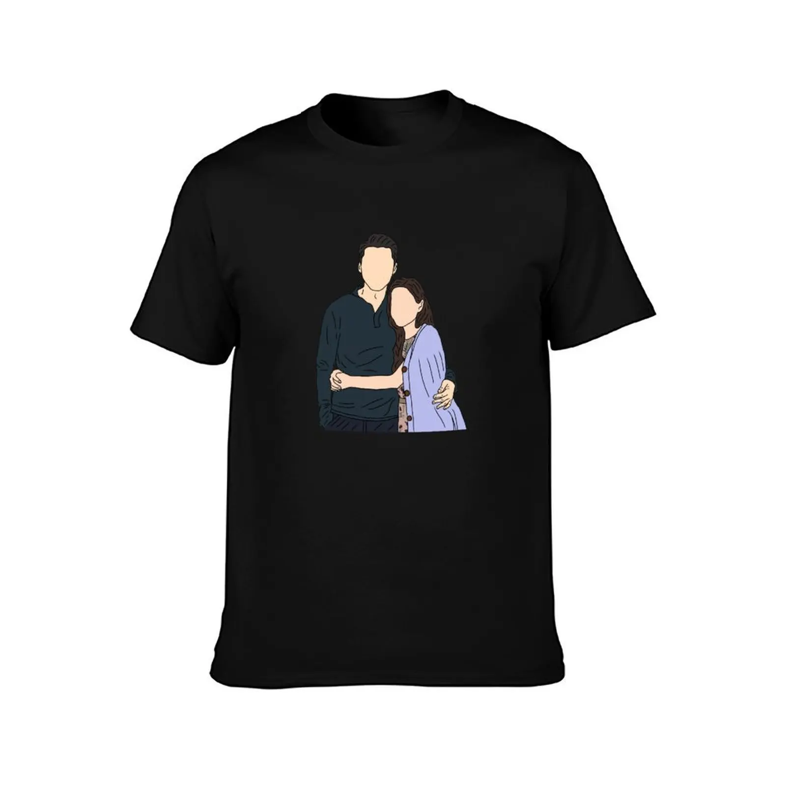 Crash Landing On You (KDRAMA) - Ri Jeong Hyeok and Yoon Se Ri T-Shirt, Summer Casual Cotton Tee, Oversized Streetwear Tops