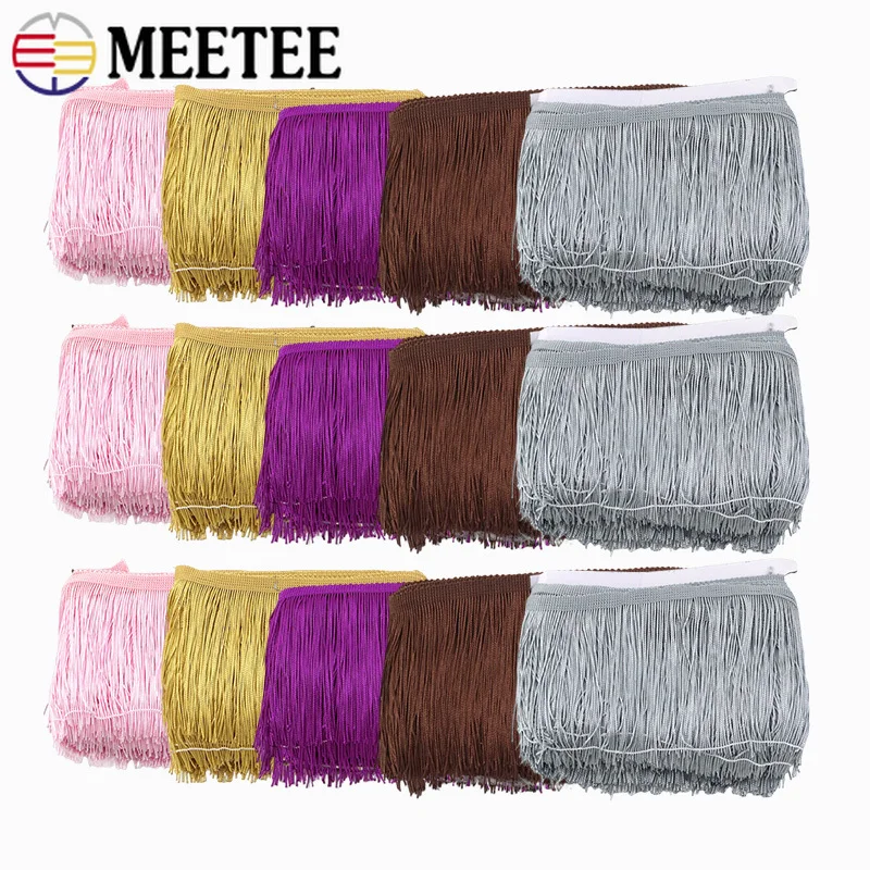 

5M 10-30cm Long Fringe Tassels Decorative Trimmings Stitching Latin Dresses Clothes Curtains Lace Tassel DIY Sewing Accessories