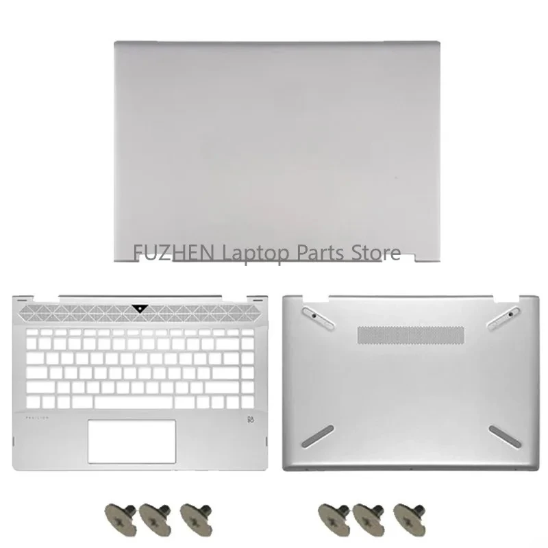 

For Pavilion X360 14-CD TPN-W131 14-CD005NS LCD Back Cover/Palmrest/Bottom base case/Hinges Top Upper Housing