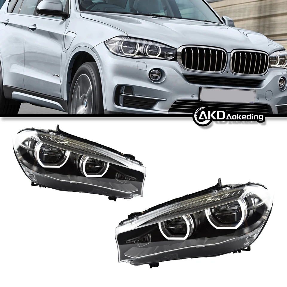 TangMiGe Mistlampen compatibel met BMW X1 X2 X3 X4 X5 X6 (F48 F39 F25 F26 F15 F16), 2010-2019, niet gebruikt in combinatie met adaptieve koplampen ( Zwart