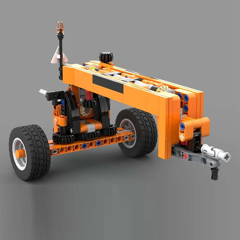 City Car Model MOC Building Bricks Offsetting Arm Batwing Mower Modular Technology Children Holiday Gifts Assemble Toys Suit
